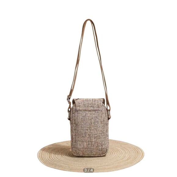 Shein Women's Brown Boho Handmade Button Decor Multi-Layer Adjustable Shoulder C - Picture 3 of 9